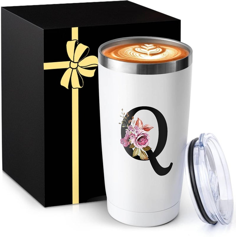 MNZZ 20 Oz Insulated Coffee Cup with Lid Car Tumbler Travel Mug New Mom after Birth First Time Mama Parents Announcement Nurse Newborn Pregnancy Wife Maternity Expecting Gender Neutral Cool Letter Gifts - Image 1
